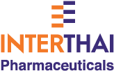 InterThai Pharmaceuticals logo with orange and purple text.